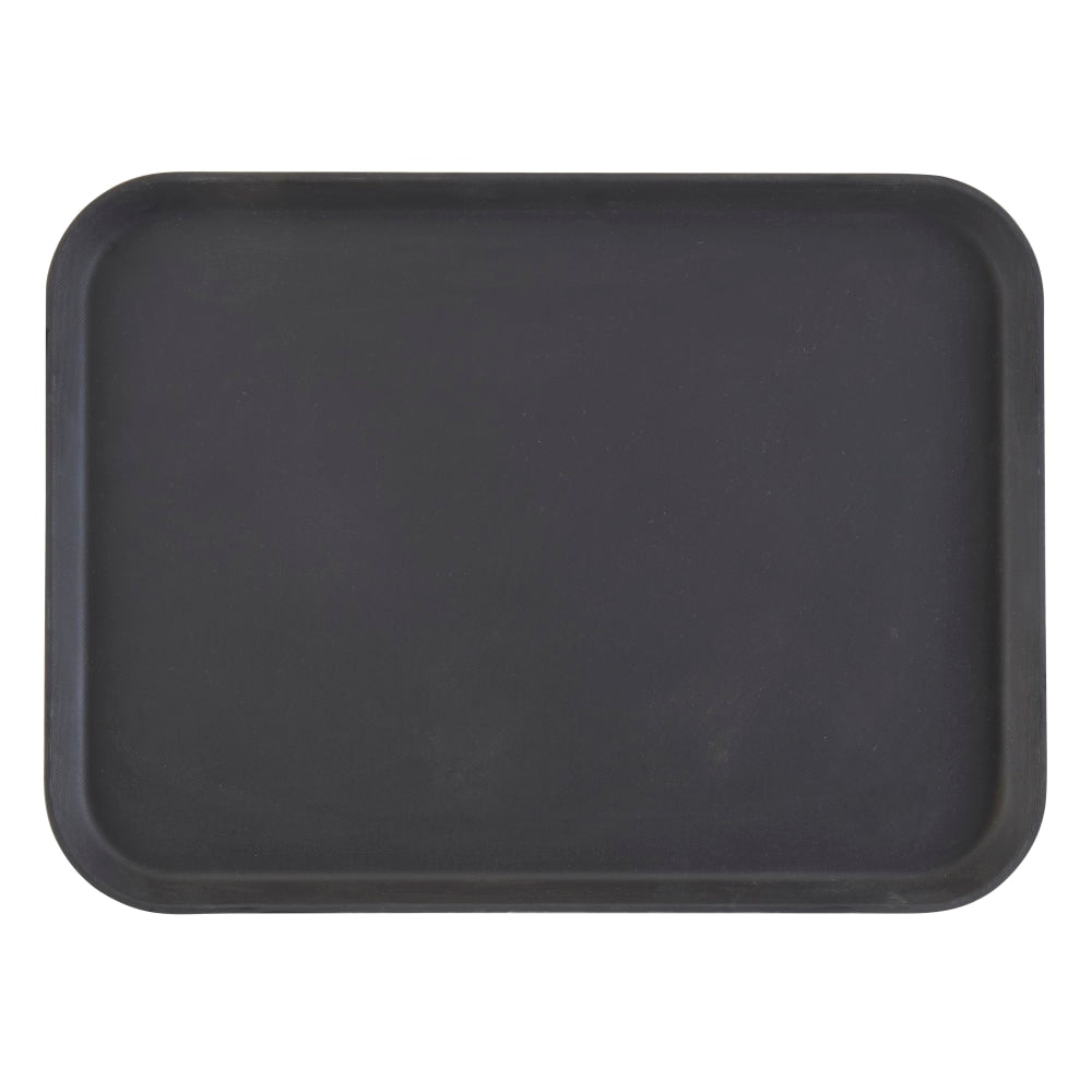 Cambro Rectangular Camtread Trays, 15in x 20in, Black, Set Of 12 Trays