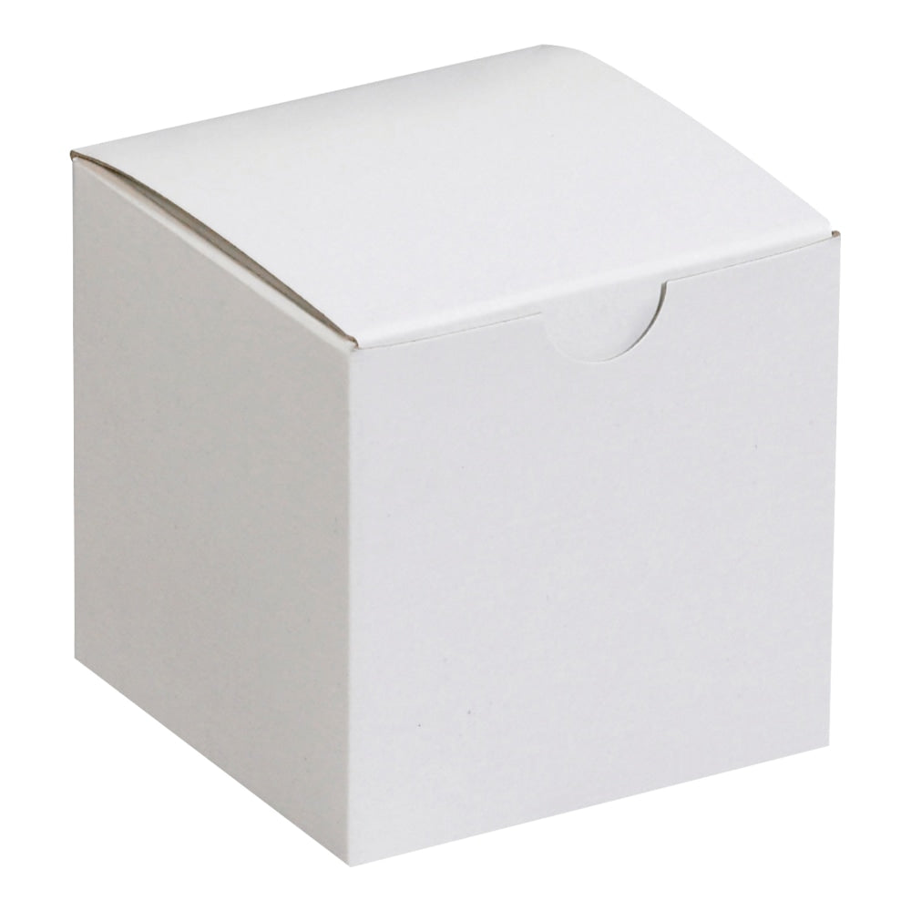 Office Depot Brand Gift Boxes, 3inL x 3inW x 3inH, 100% Recycled, White, Case Of 100