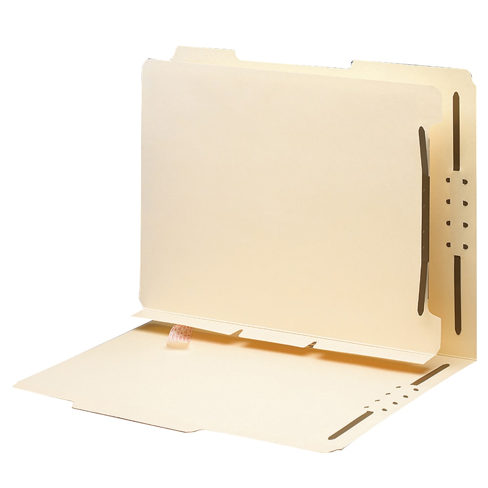 Smead Self-Adhesive Folder Dividers With Fasteners, Letter Size, Pack Of 25
