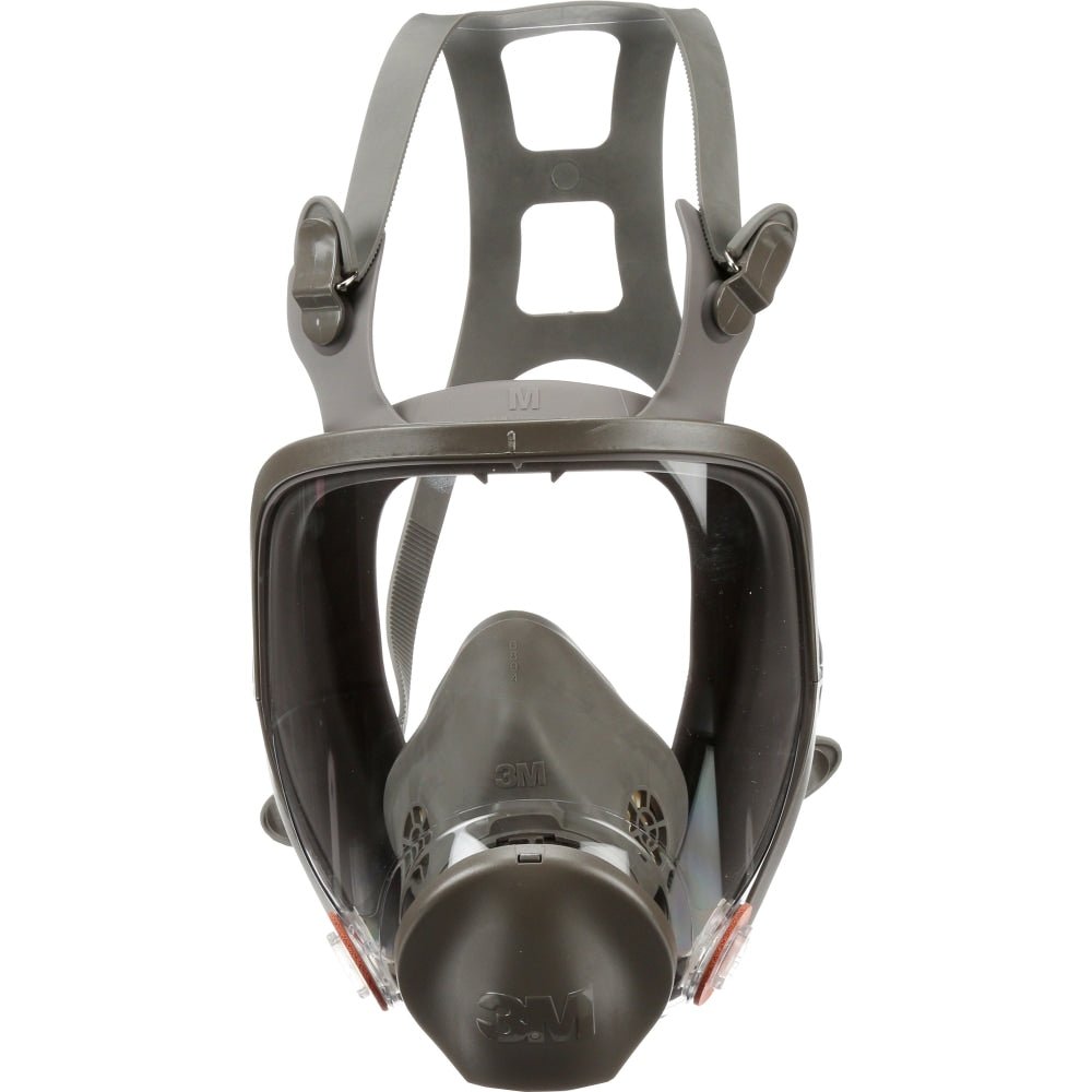 3M 6800 Full Facepiece Reusable Respirator - Medium - Gases, Vapor, Particulate Protection - Thermoplastic - Black, Gray - Lightweight - 1 Each