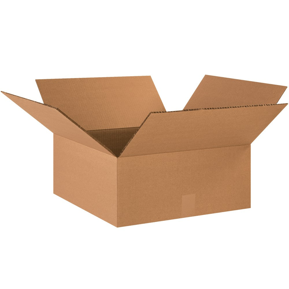 Partners Brand Double-Wall Heavy-Duty Corrugated Cartons, 18in x 18in x 6in, Kraft, Box Of 15