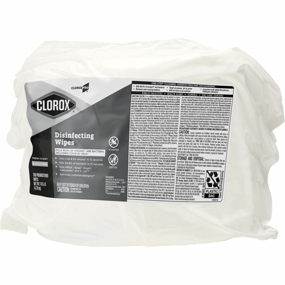 Clorox Disinfecting Wipes Refills, Fresh Scent, 700 Wipes Per Bag, 1 Bag