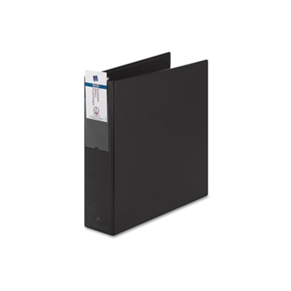Avery Durable View  3-Ring Binder, 2in Round Rings, 50% Recycled, Black