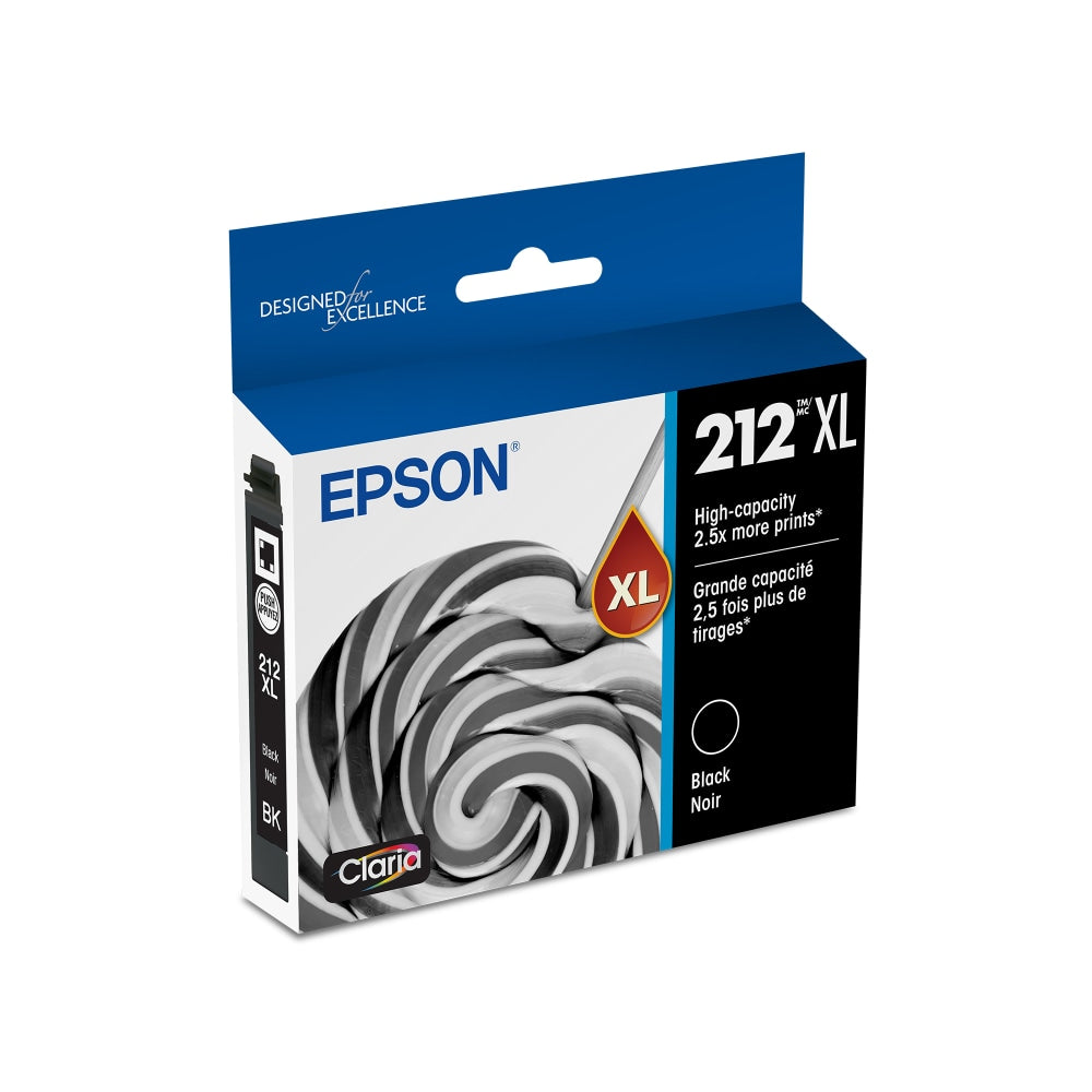 Epson 212XL Claria Black High-Yield Ink Cartridge, T212XL120-S