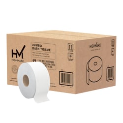 Highmark 2-Ply Jumbo Toilet Paper, 1000ft Per Roll, Pack Of 12 Rolls