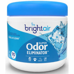 BRIGHT Air Super Odor Eliminator Gel., Cool & Clean Scent, 14 Oz