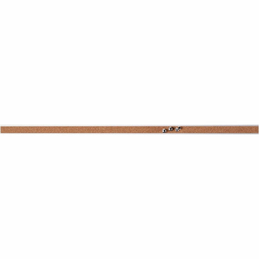 Lorell Cork Bulletin Board Bar, 48in, Silver Aluminum Frame