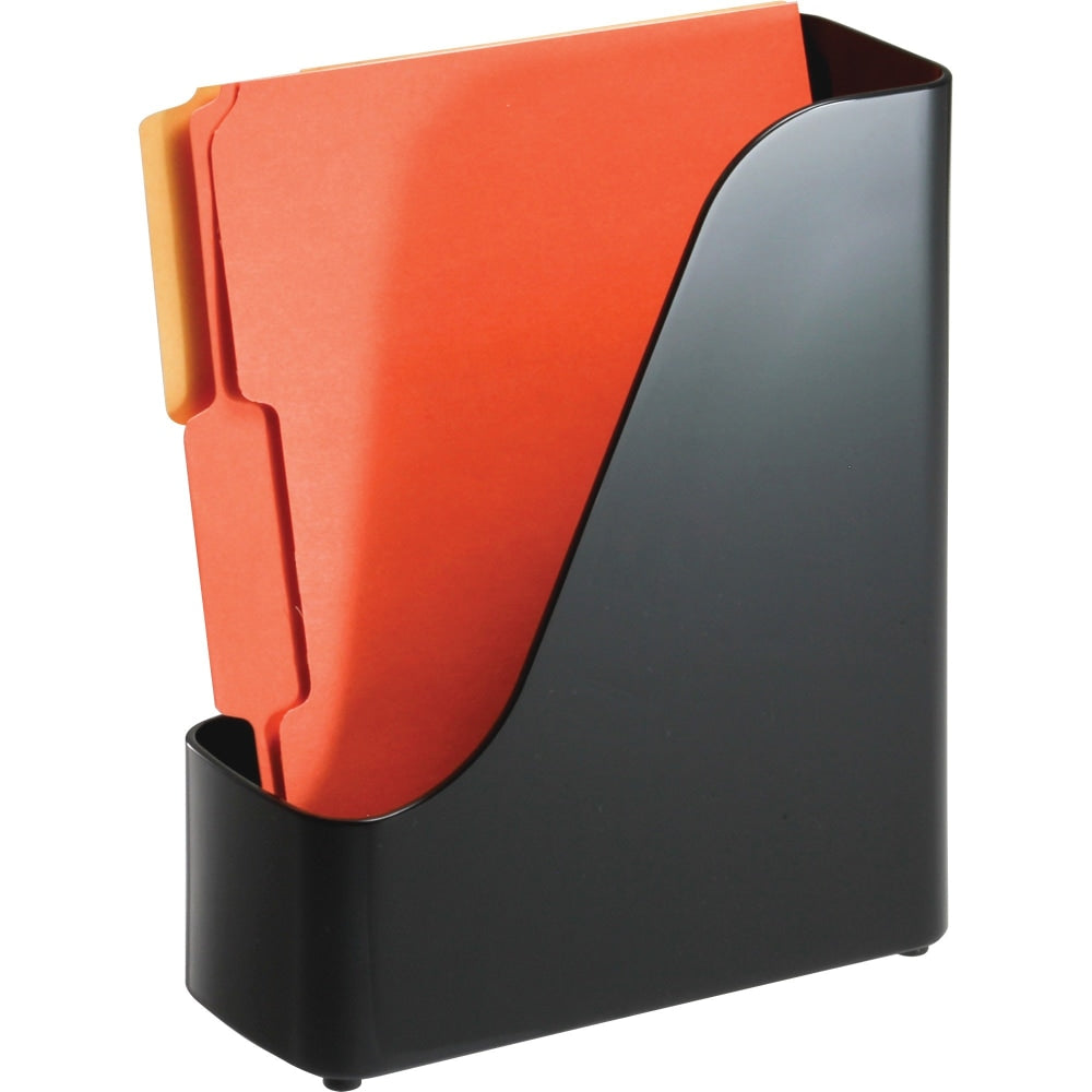 OIC Officemate 2200 Series Executive Plastic Magazine File, Black  Black  Plastic  1 Each