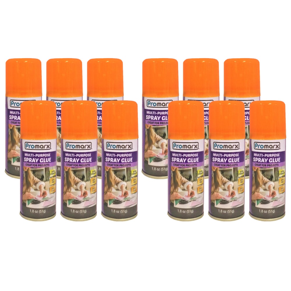 Promarx Adhesive Spray, 1.8oz, Pack Of 12