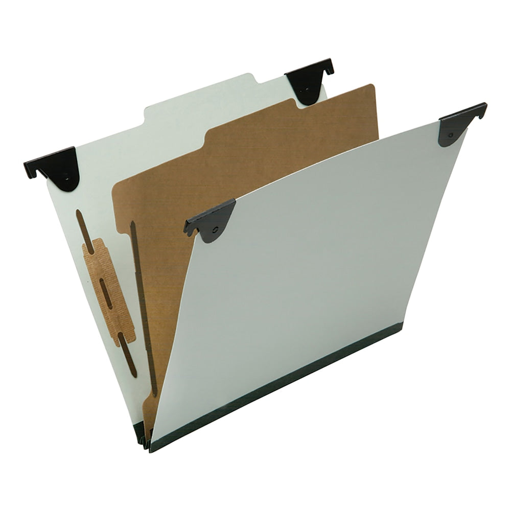 SKILCRAFT 2/5 Tab Cut Letter  Hanging Folder, 1in Folder Capacity, 8 1/2inx11in, Right of Center Tab Position, Pack of 10 - NSN6816253