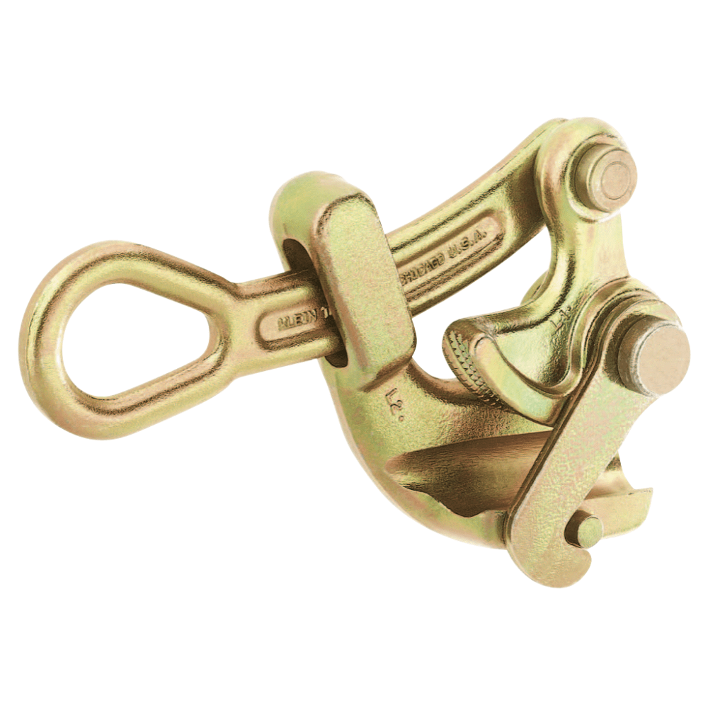 Klein Tools Haven Grips, Knurled Eccentric Jaw, 5,000 lb Cap, 1/2 in Cable Size, Swing Latch