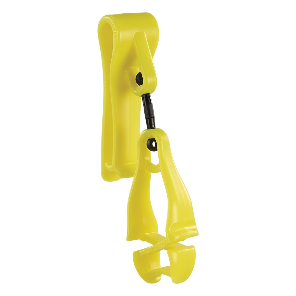 Ergodyne 3425 Glove Belt Clip Holder, 6-1/2in, Lime, Total Qty 1