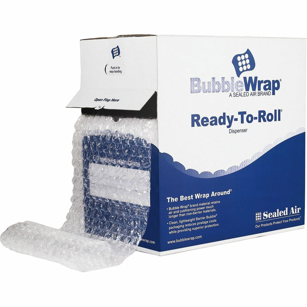 Sealed Air AirCap Cellular Cushioning Bubble Wrap, 12in x 100ft, Clear