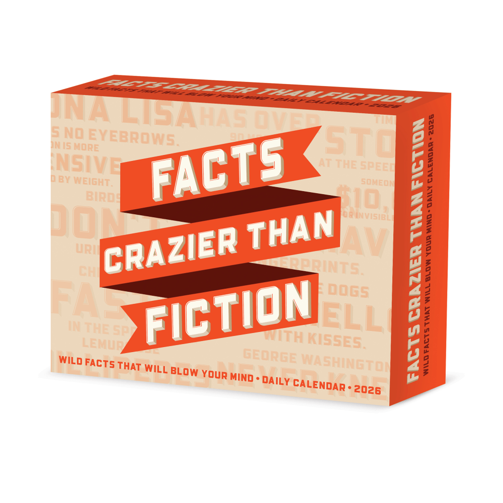 2026 Willow Creek Press Page-A-Day Daily Desk Calendar, 6-1/4in x 5-1/2in, Facts Crazier Than Fiction, January To December, 55175