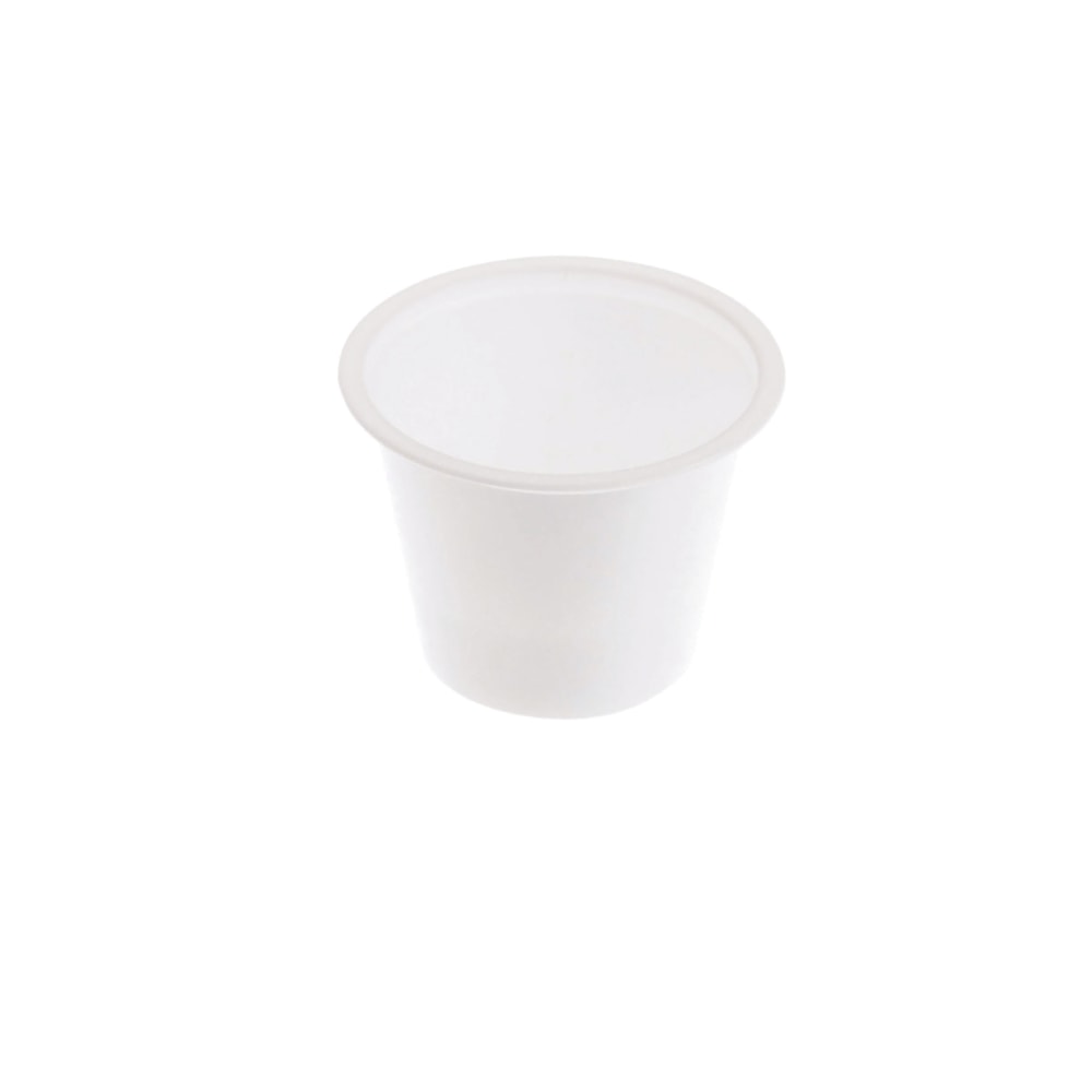 Medline Plastic Souffle Cup, 0.75 Oz, White, 250 Cups Per Pack, Case Of 20 Packs