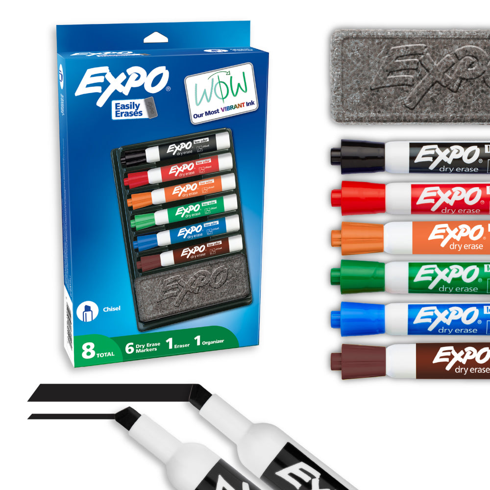EXPO Low-Odor Dry-Erase Organizer Kit, Pack Of 7