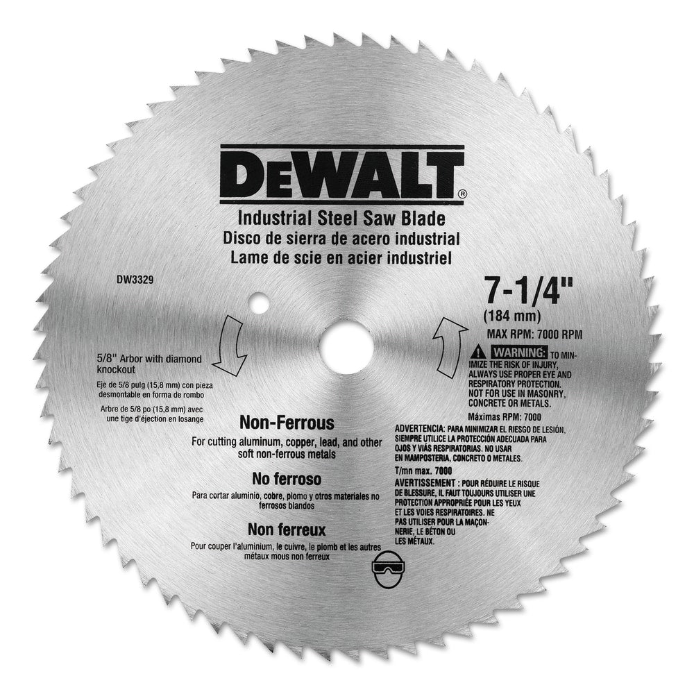 Black+Decker Steel Circular Saw Blades, 7 1/4 in, 68 Teeth