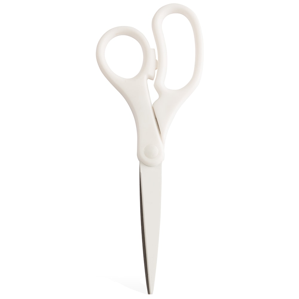 JAM Paper Precision Scissors, 8in, Pointed, White