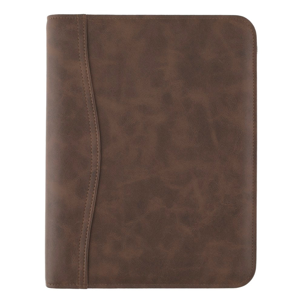 At-A-Glance Simulated Leather Appointment Planner Starter Set, 8-1/2in x 5-1/2in, Distressed Brown, Undated