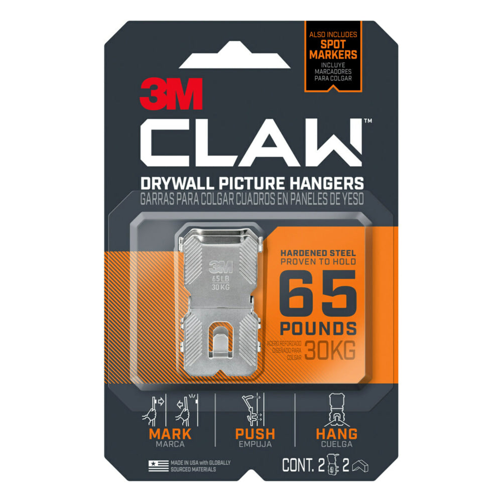 3M CLAW Drywall Picture Hanger, 3PH65M2ES