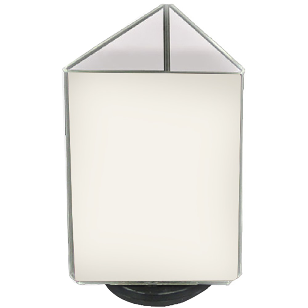 Azar Displays 3-Sided Acrylic Revolving Sign Holder, 7in x 5in, Clear