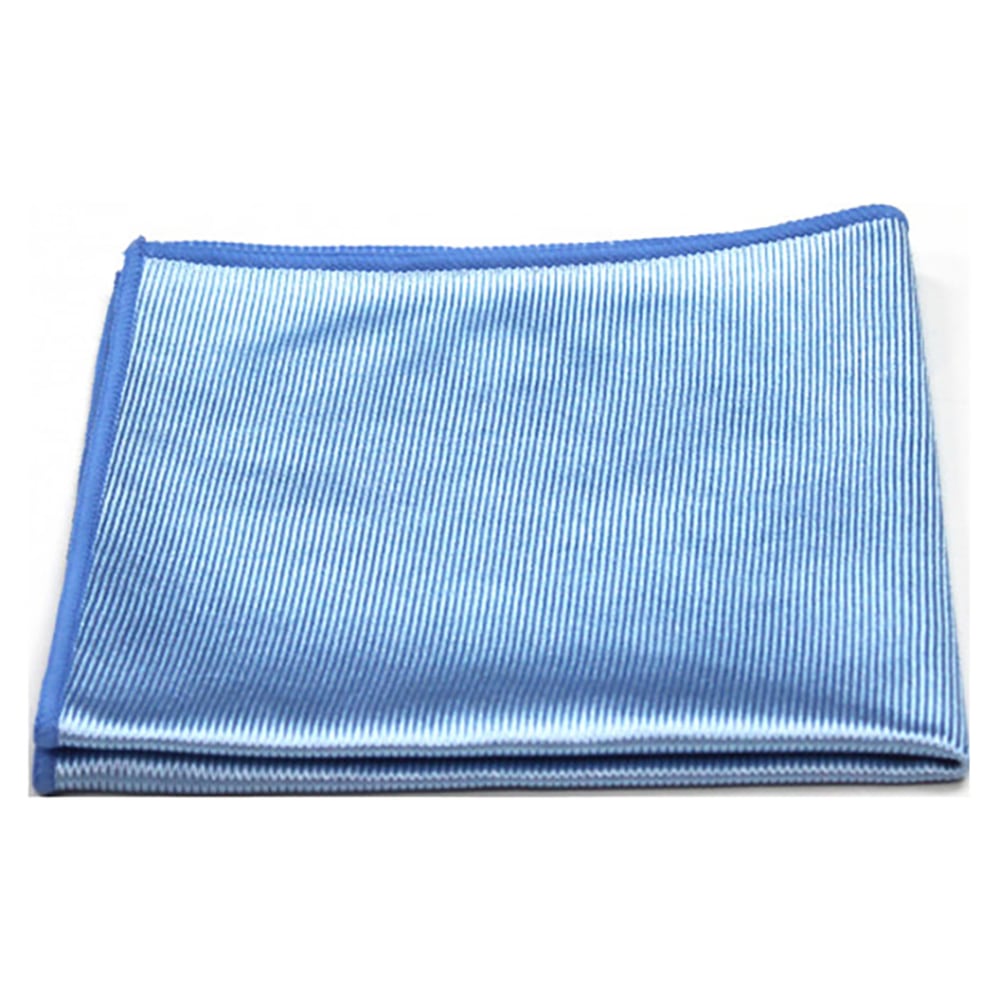 Pro-Clean Basics Microfiber Glass Cloths, 16in x 16in, Blue, Pack Of 180 Cloths