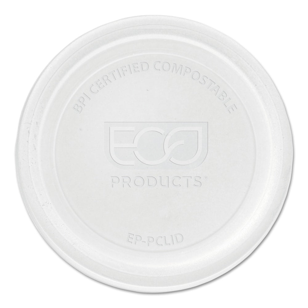 Eco-Products Portion Cup Lids for 2-4-Oz Portion Cups, Clear, 100 Lids Per Pack, 20 Packs Per Case