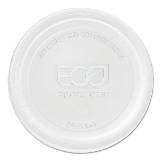 Eco-Products Portion Cup Lids for 2-4-Oz Portion Cups, Clear, 100 Lids Per Pack, 20 Packs Per Case
