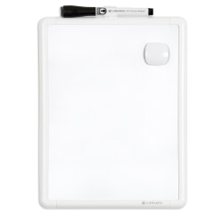 U Brands Magnetic Dry-Erase Whiteboard, 8 1/2in x 11in, Plastic Frame