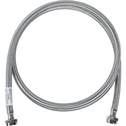 Certified Appliance Accessories Braided Stainless Steel Washing Machine Hose - 96in - Silver, Stainless Steel - WM96SS