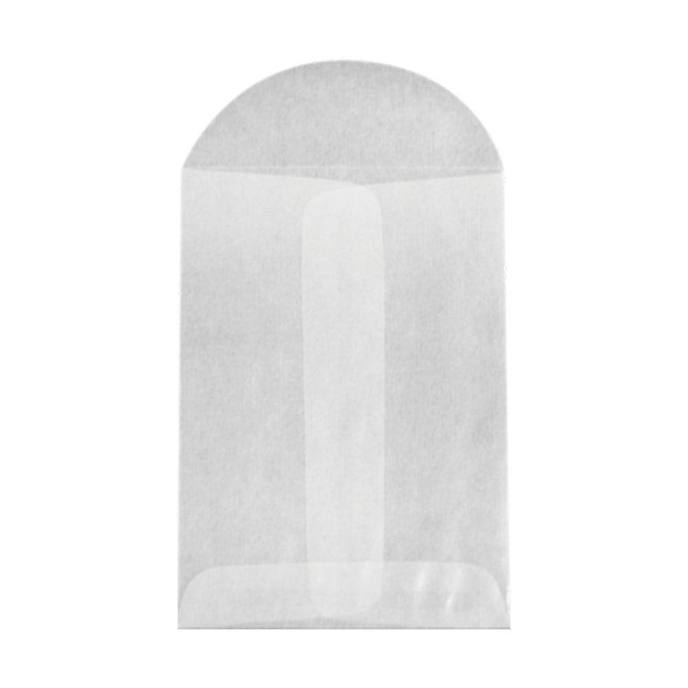 LUX Coin Envelopes, #1, Flap Closure, Glassine, Pack Of 500
