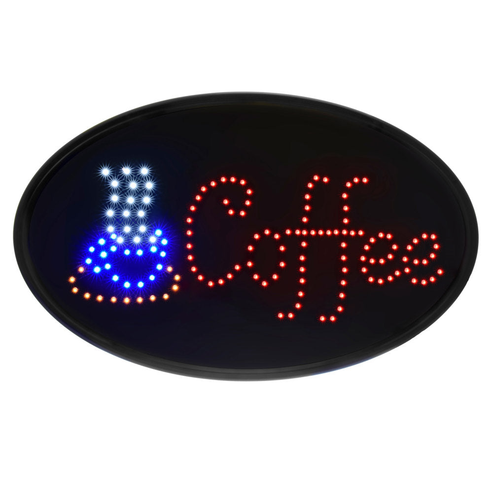 Alpine LED Sign, 14in x 23in x 1in, Coffee, 12W