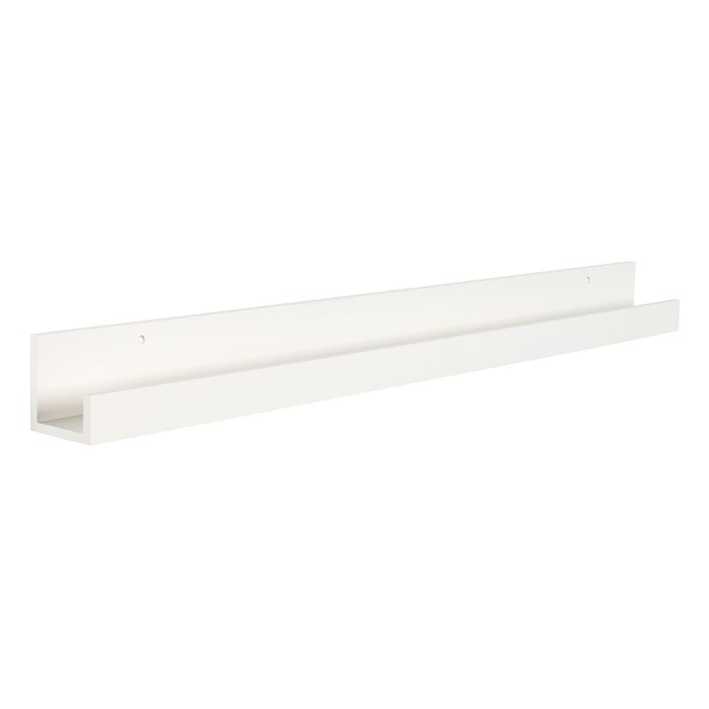 Kate And Laurel Levie Wall Shelf, 3-1/2inH x 42inW x 3-1/2inD, White