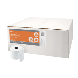 Office Depot Brand Thermal Paper Rolls, 3-1/8in x 273ft, White, Carton Of 50