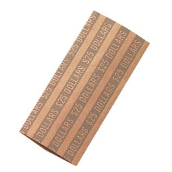 PAP-R Flat Tubular Coin Wrappers, Dollars, Gray, Box Of 1,000