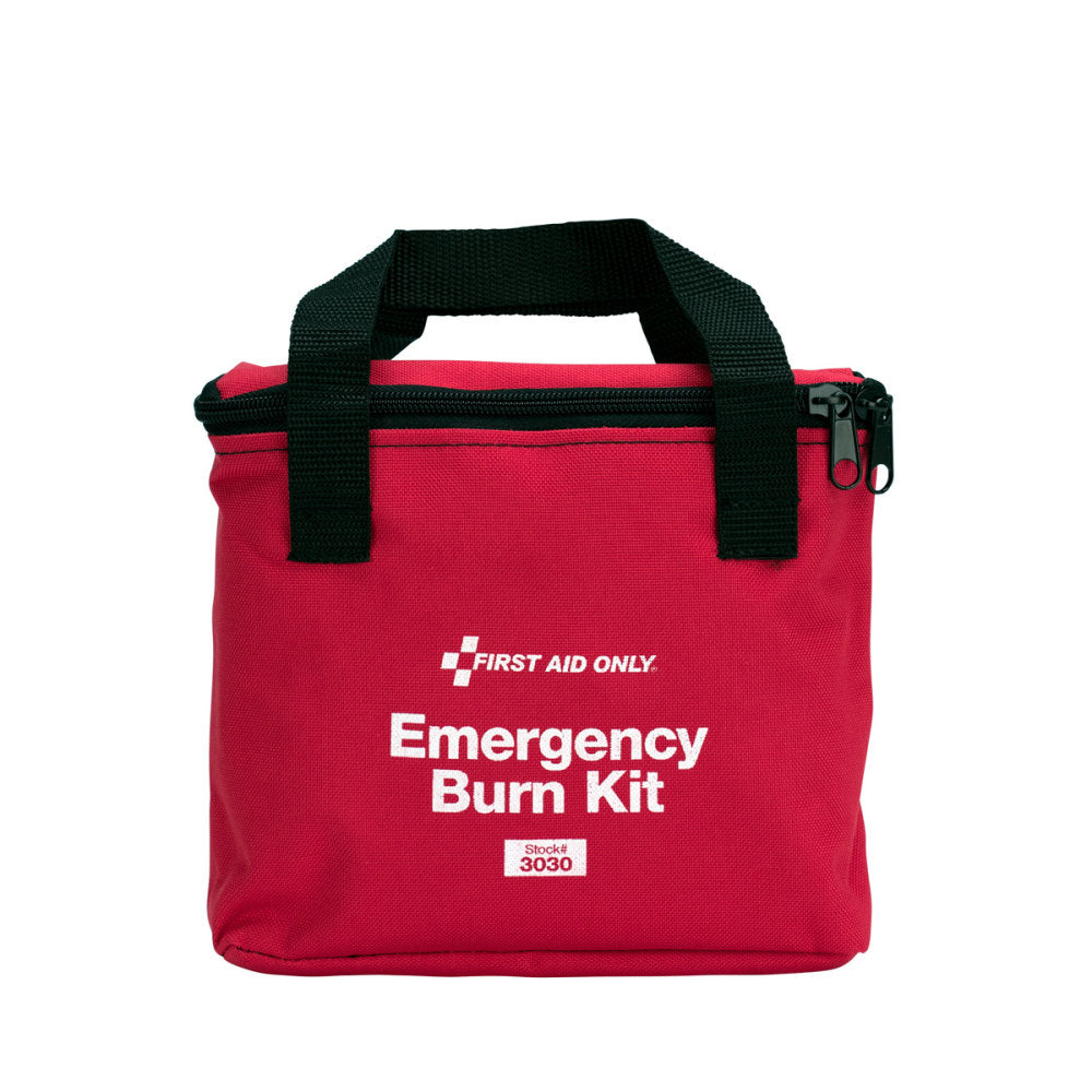 First Aid Only Burn Care Fabric Case Kit, Red