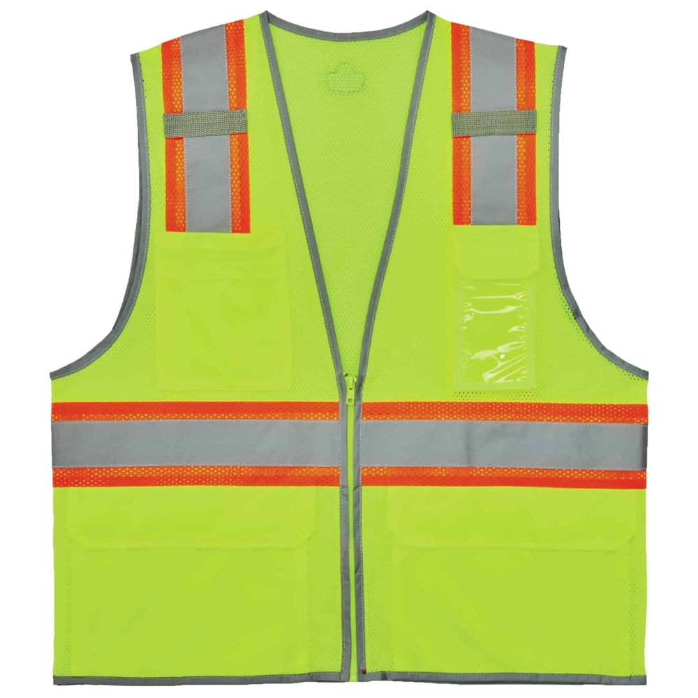 Ergodyne GloWear Safety Vest, 2-Tone, Type-R Class 2, XX-Large/3X, Lime, 8246Z