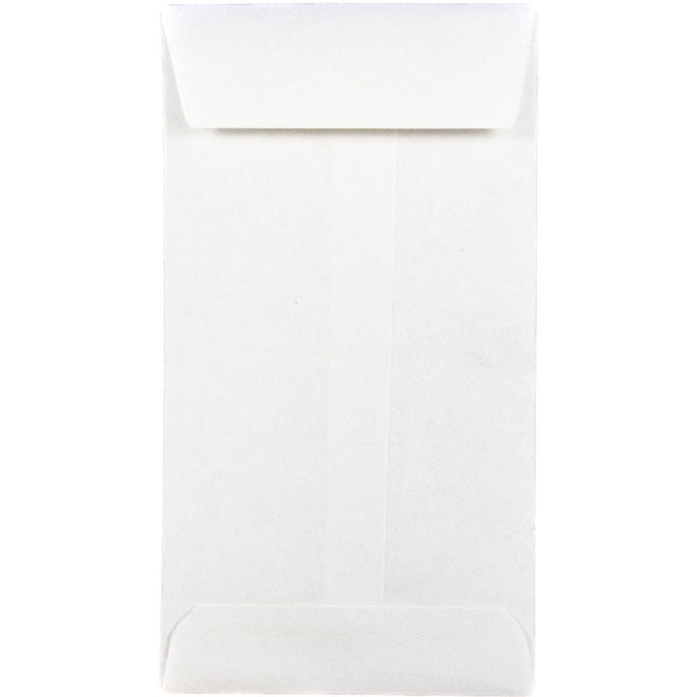 JAM PAPER #5 Coin Envelopes, 2 7/8in x 5 1/4in, White, Pack Of 25