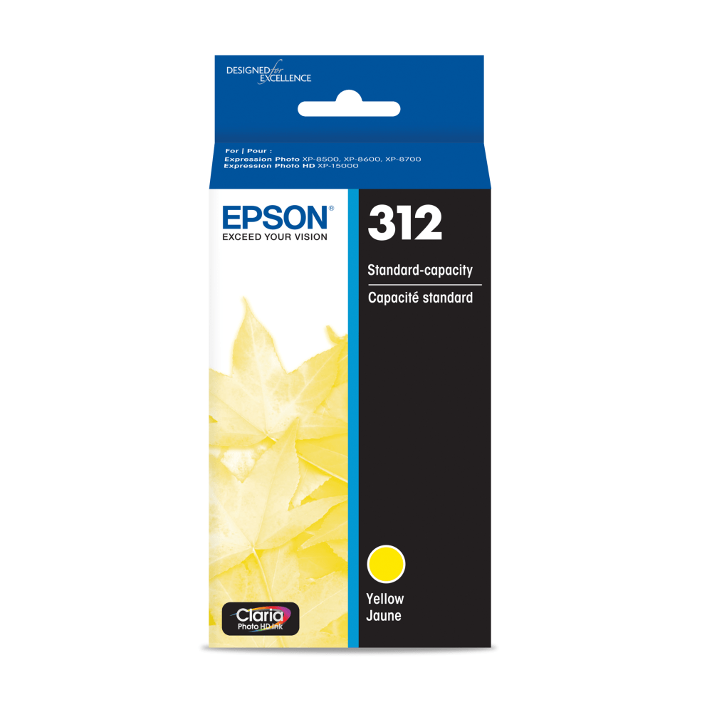 Epson 312 Claria Photo Yellow Ink Cartridge, T312420-S