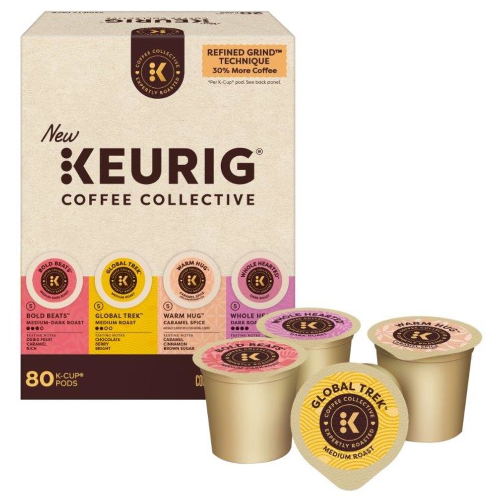 Keurig Coffee Collective Variety Pack Single-Serve K-Cup Pods, 80 Count (4 Packs of 20)