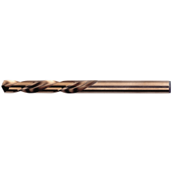 IRWIN Left-Hand Mechanics Length Cobalt High Speed Steel Drill Bit, 1/4in