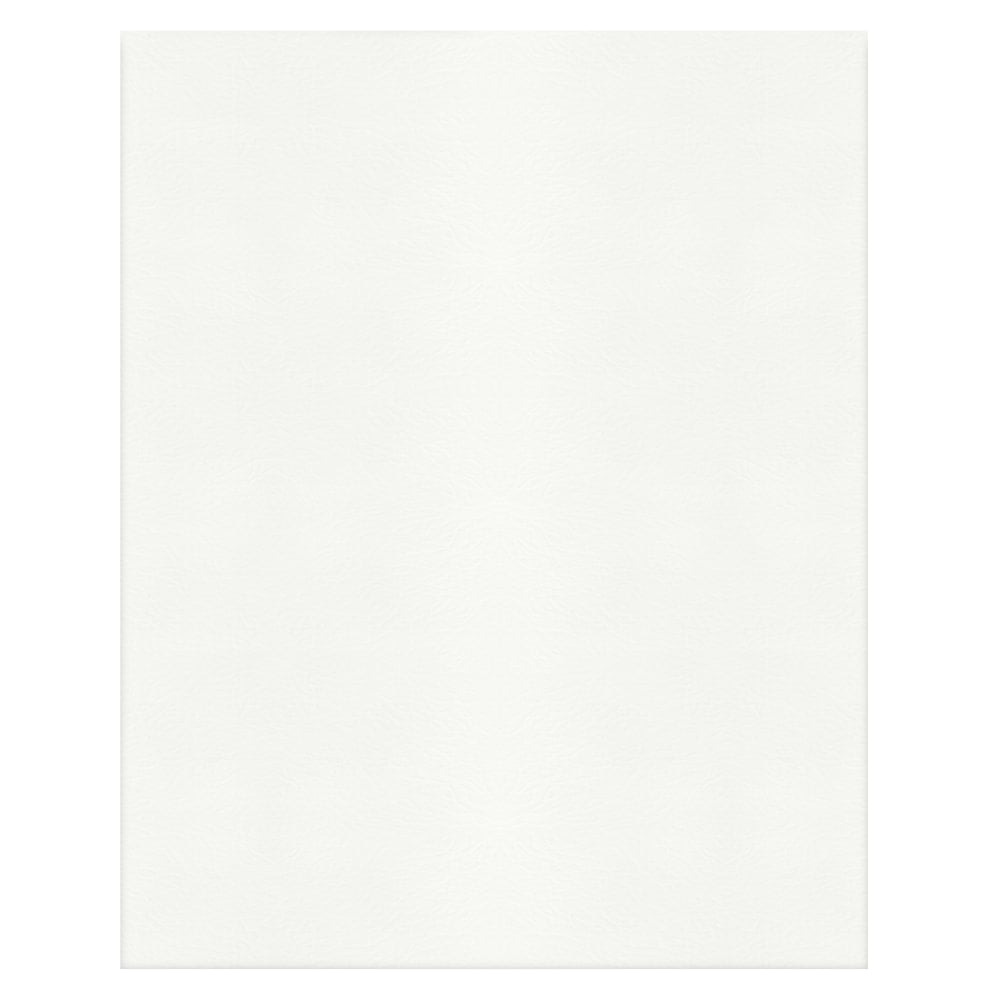 Office Depot Brand 2-Pocket Textured Paper Folders With Prongs, White, Pack Of 10