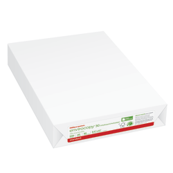 Office Depot EnviroCopy 3-Hole Punched Copy Paper, 1 Ream, White, Letter Size, 500 Sheets Per Ream- 651031OD-RM
