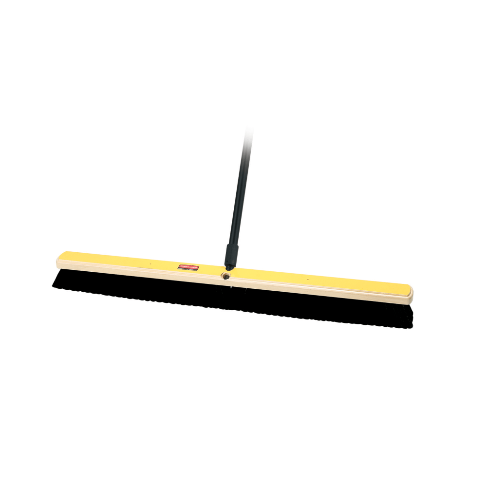 Rubbermaid Brooms & Sweepers - Tampico Bristle - 36in Overall Length - Black - 2 / Pack