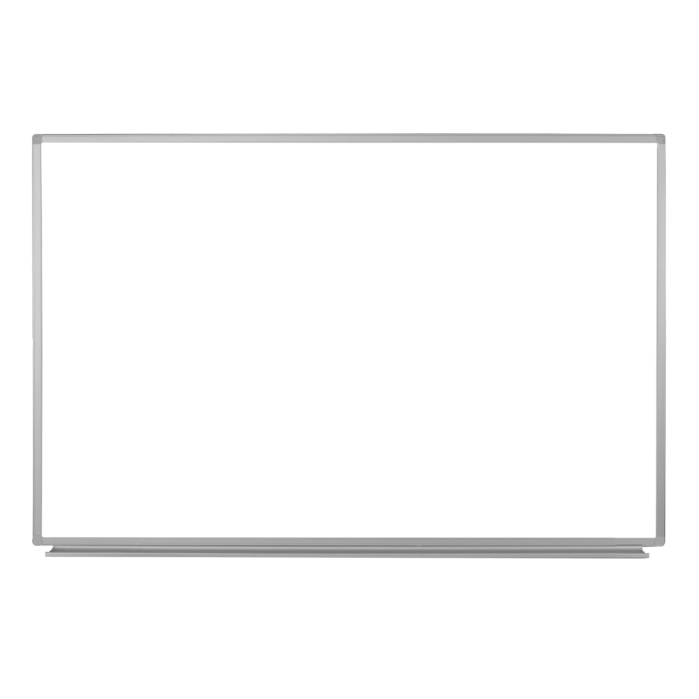 Luxor Magnetic Dry-Erase Whiteboard, 60in x 40in, Aluminum Frame With Silver Finish