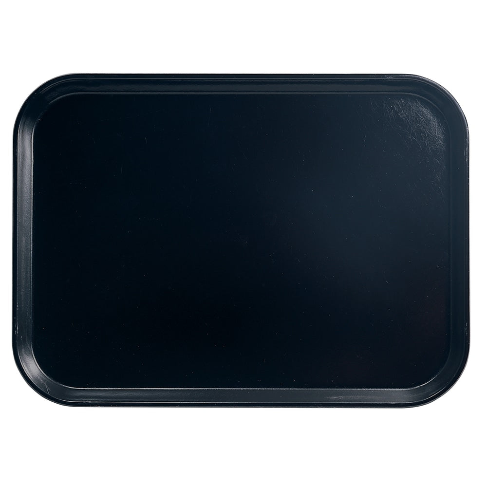 Cambro Camtray Rectangular Serving Trays, 14in x 18in, Black, Pack Of 12 Trays