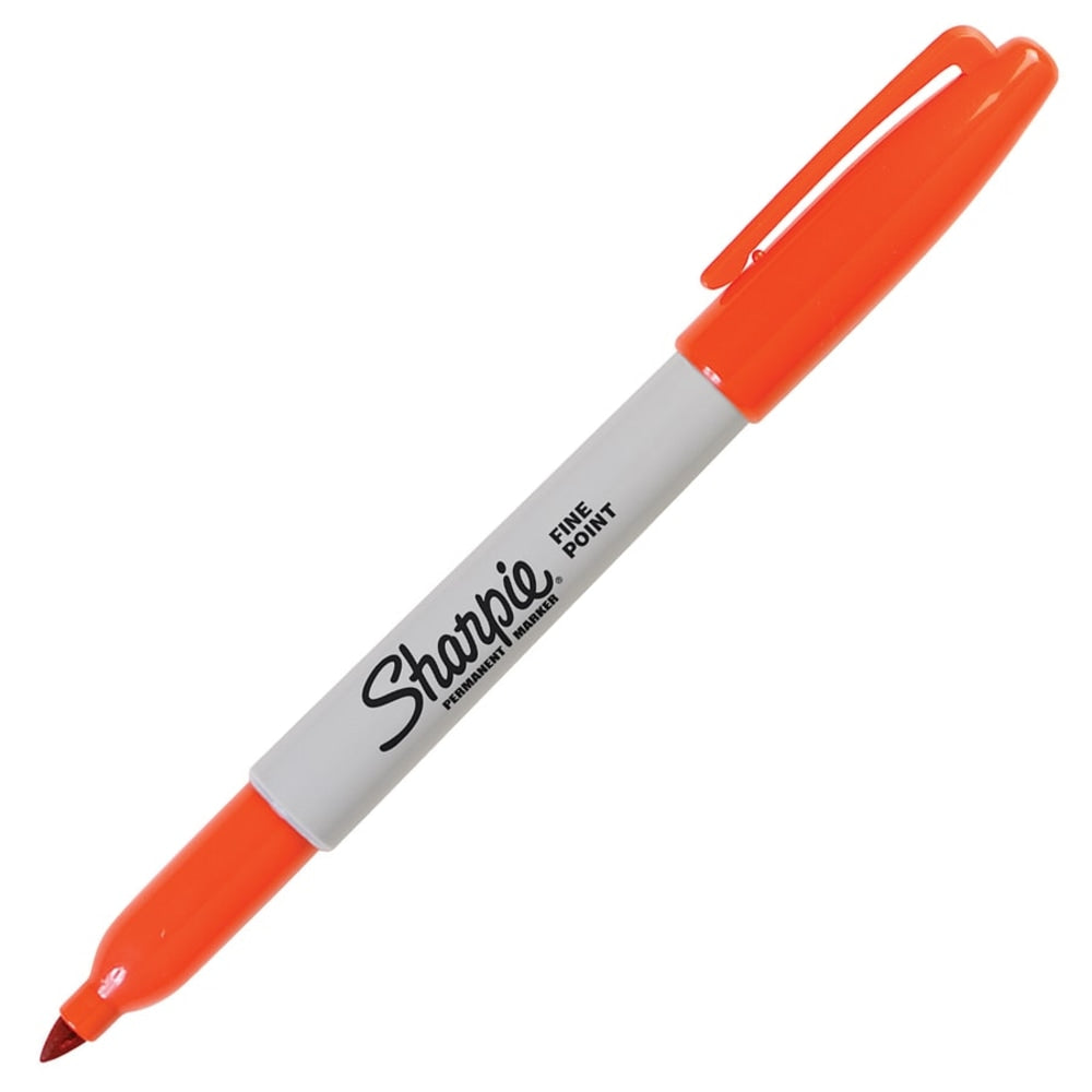 Sharpie Permanent Fine-Point Marker, Orange