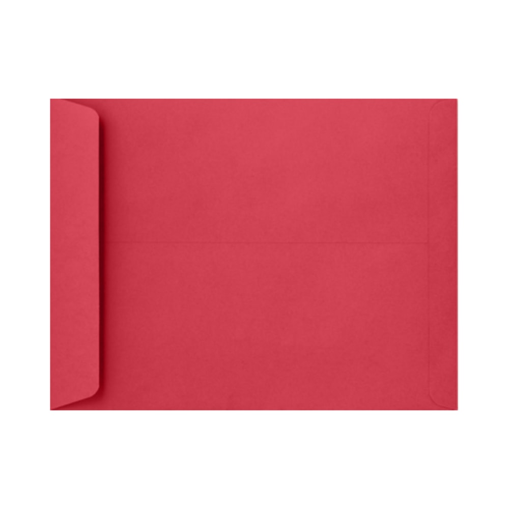 LUX #6 3/4 Open-End Envelopes, Gummed Seal, Holiday Red, Pack Of 50