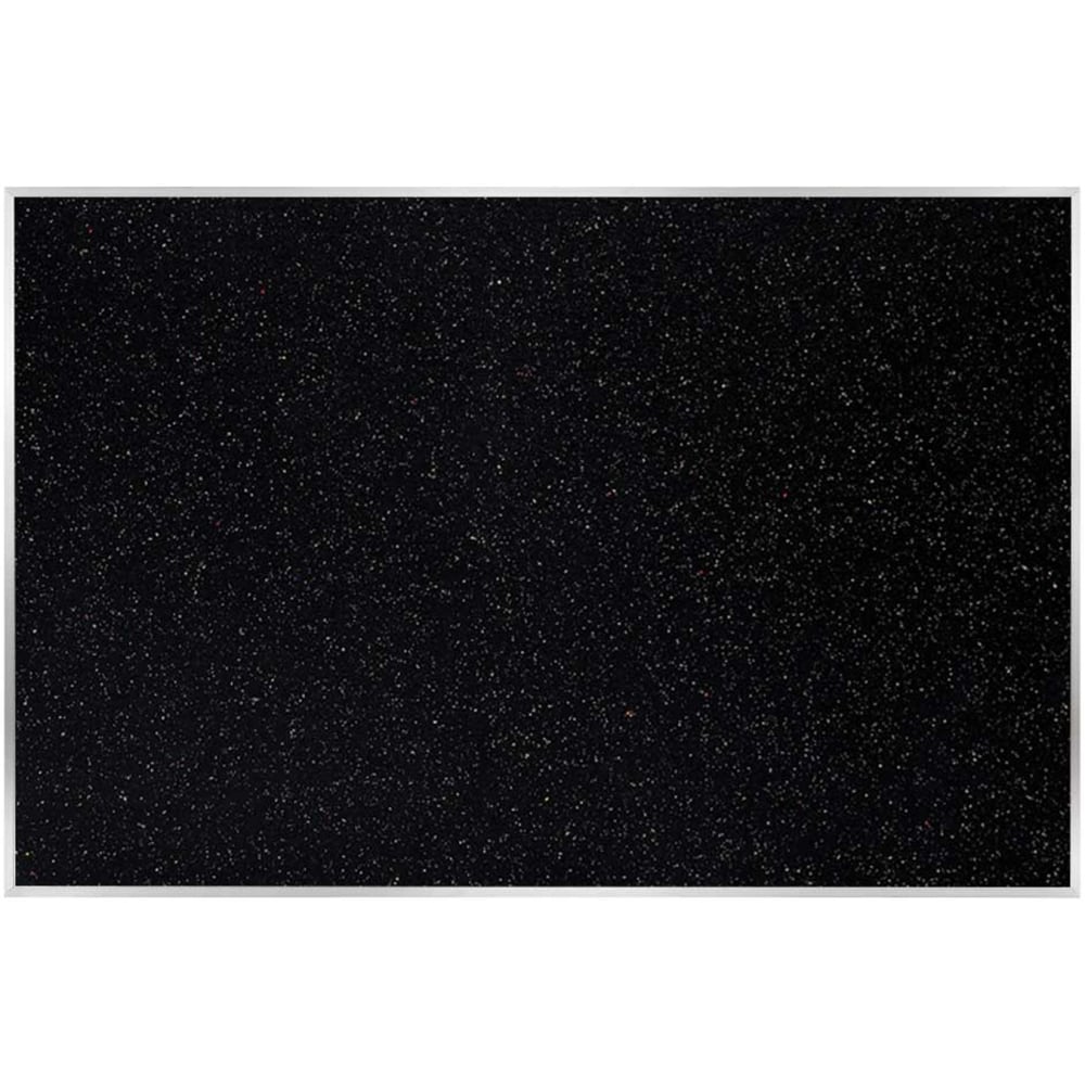 Ghent Recycled Bulletin Board, 48-1/2in x 87-15/16in, 90% Recycled, Confetti, Satin Aluminum Frame