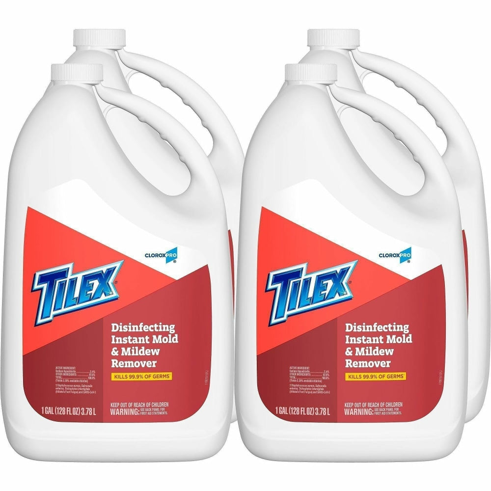 CloroxPro Tilex Disinfecting Instant Mold and Mildew Remover Refill - 128 fl oz (4 quart) - Scrub-free - Clear - 27 / Pallet